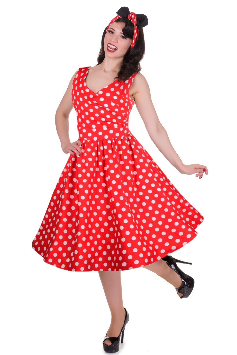 50s style clearance polka dot dress