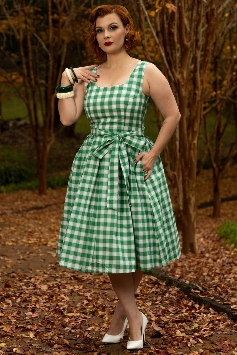 Green Gingham 1950&