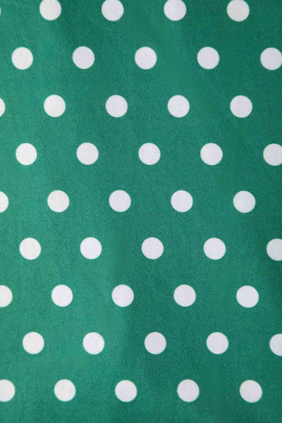 Green & white Polka Dot