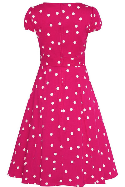 Hot Pink Polka Dot Dress