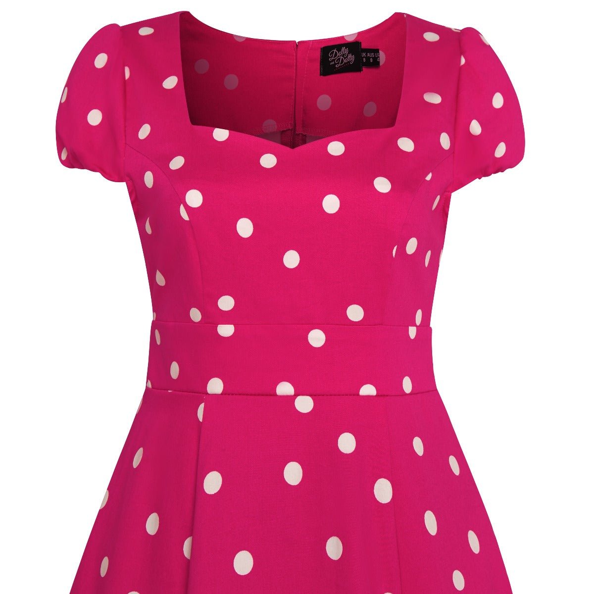 Hot Pink Polka Dot Dress