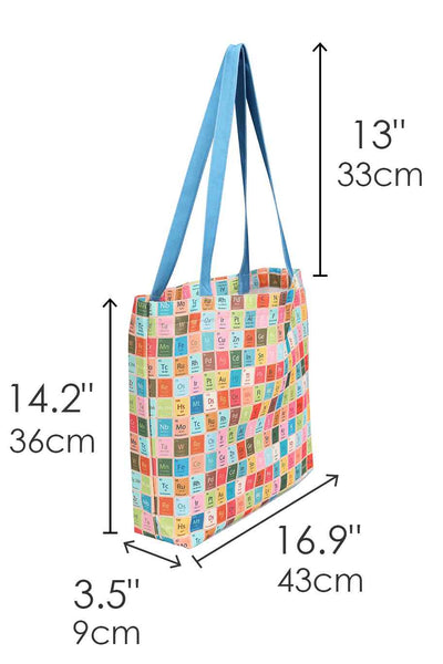 Periodic Table Print Canvas Tote Bag