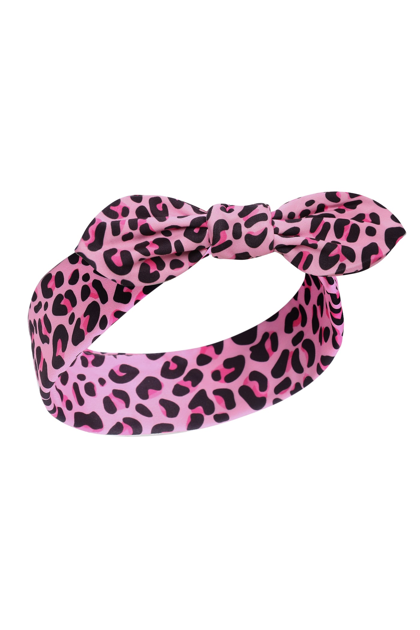 Pink Leopard Print Headband