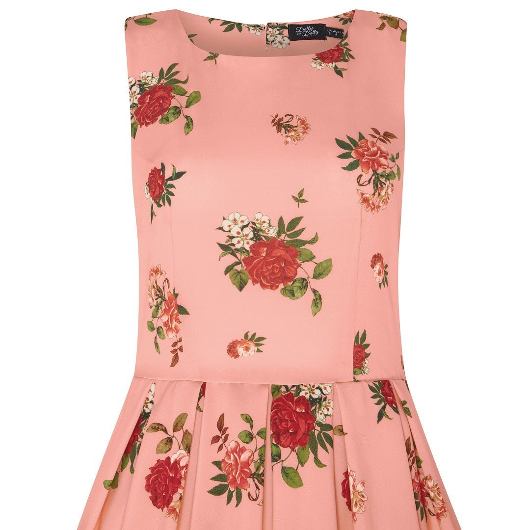 Raising Flowers Swing Dress in Pink