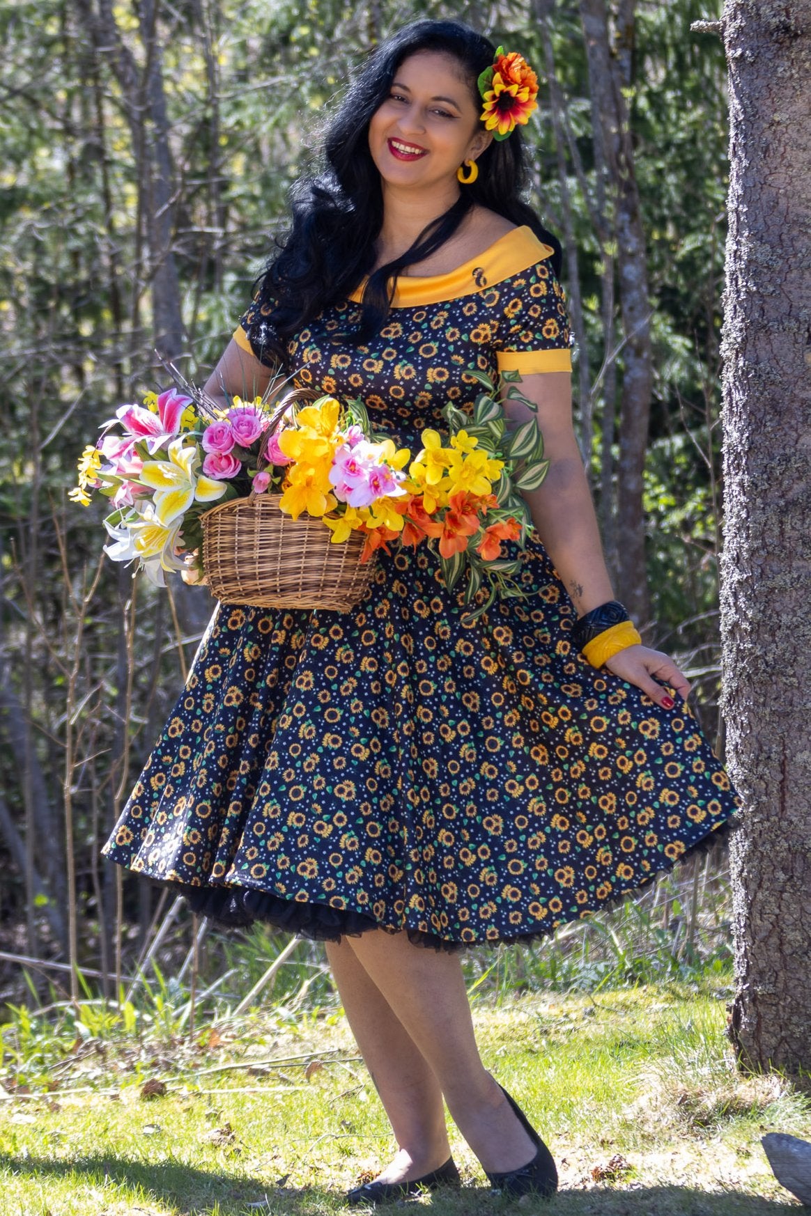 Sunflower homecoming dress online