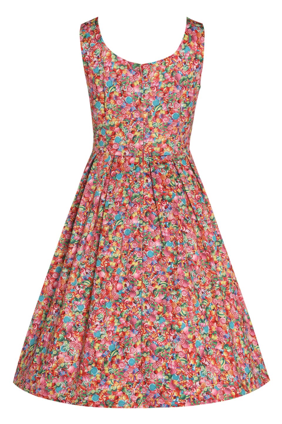 Back view of Candyland Swing Dress