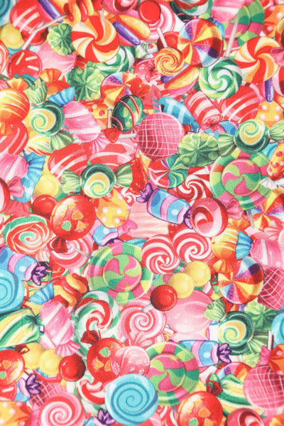 Close up view of Candyland Swing Dress