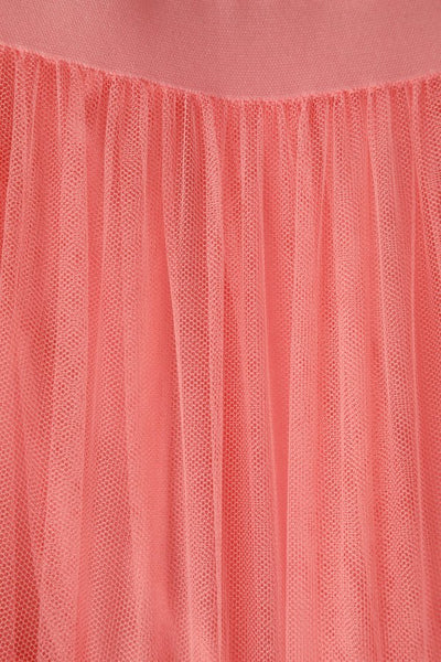 Fluffy Net Petticoat 25.5 Inches In Coral Pink