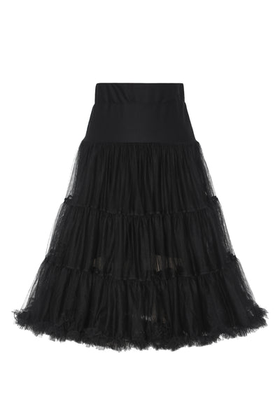 Fluffy Net Petticoat 25.5” In Black