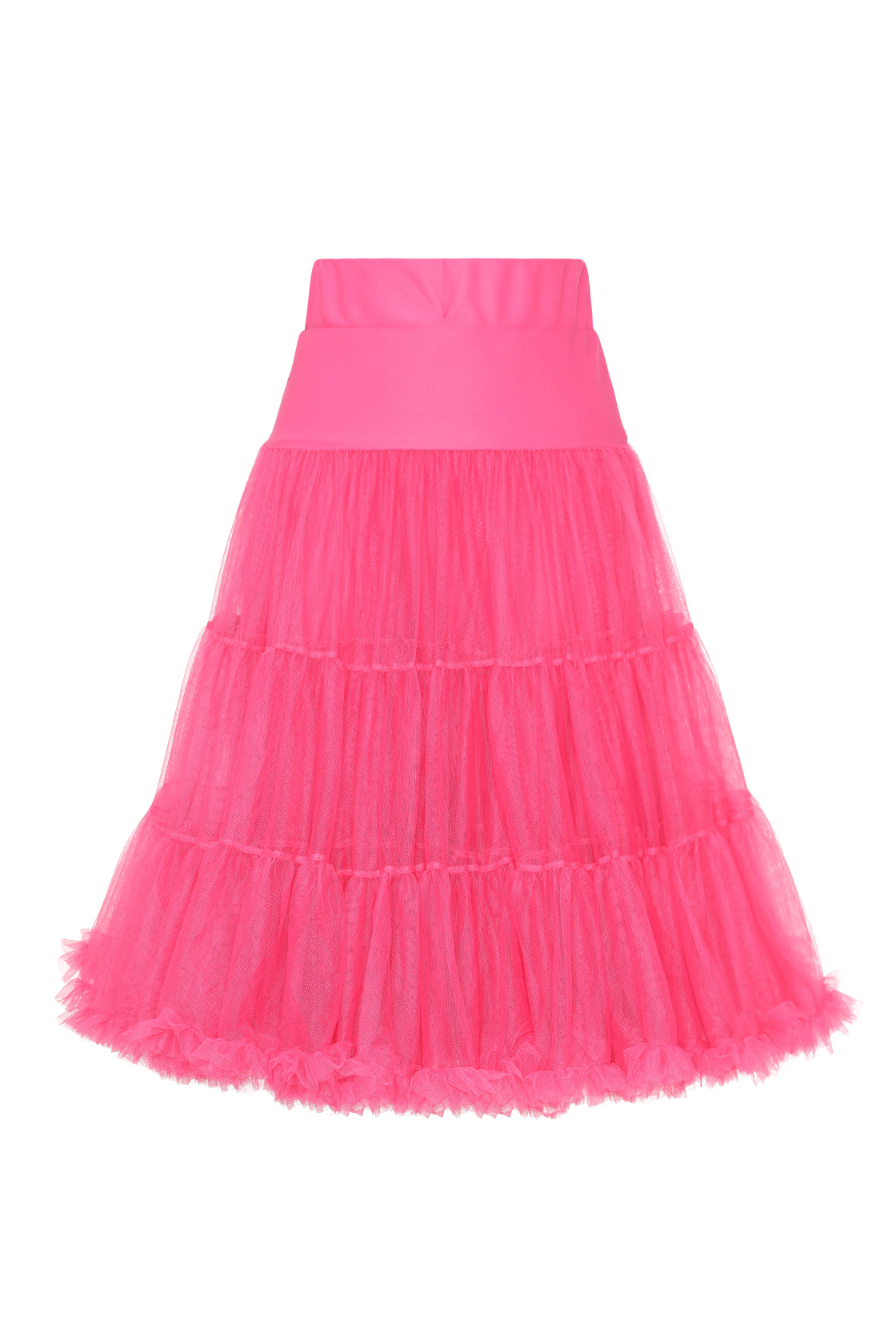 Fluffy Net Petticoat 25.5 Inches In Hot Pink