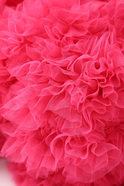 Fluffy Net Petticoat 25.5 Inches In Hot Pink