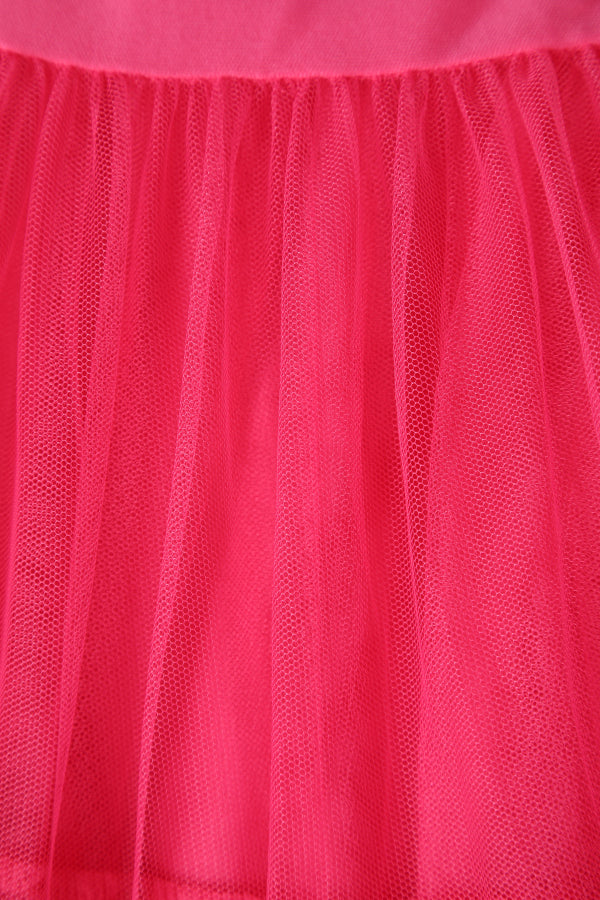 Fluffy Net Petticoat 25.5 Inches In Hot Pink