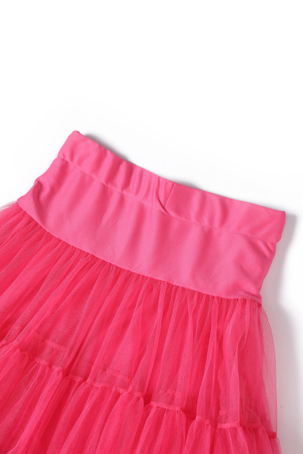 Fluffy Net Petticoat 25.5 Inches In Hot Pink