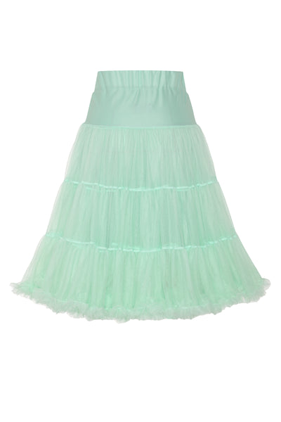 Fluffy Net Petticoat 25.5 Inches In Mint Green