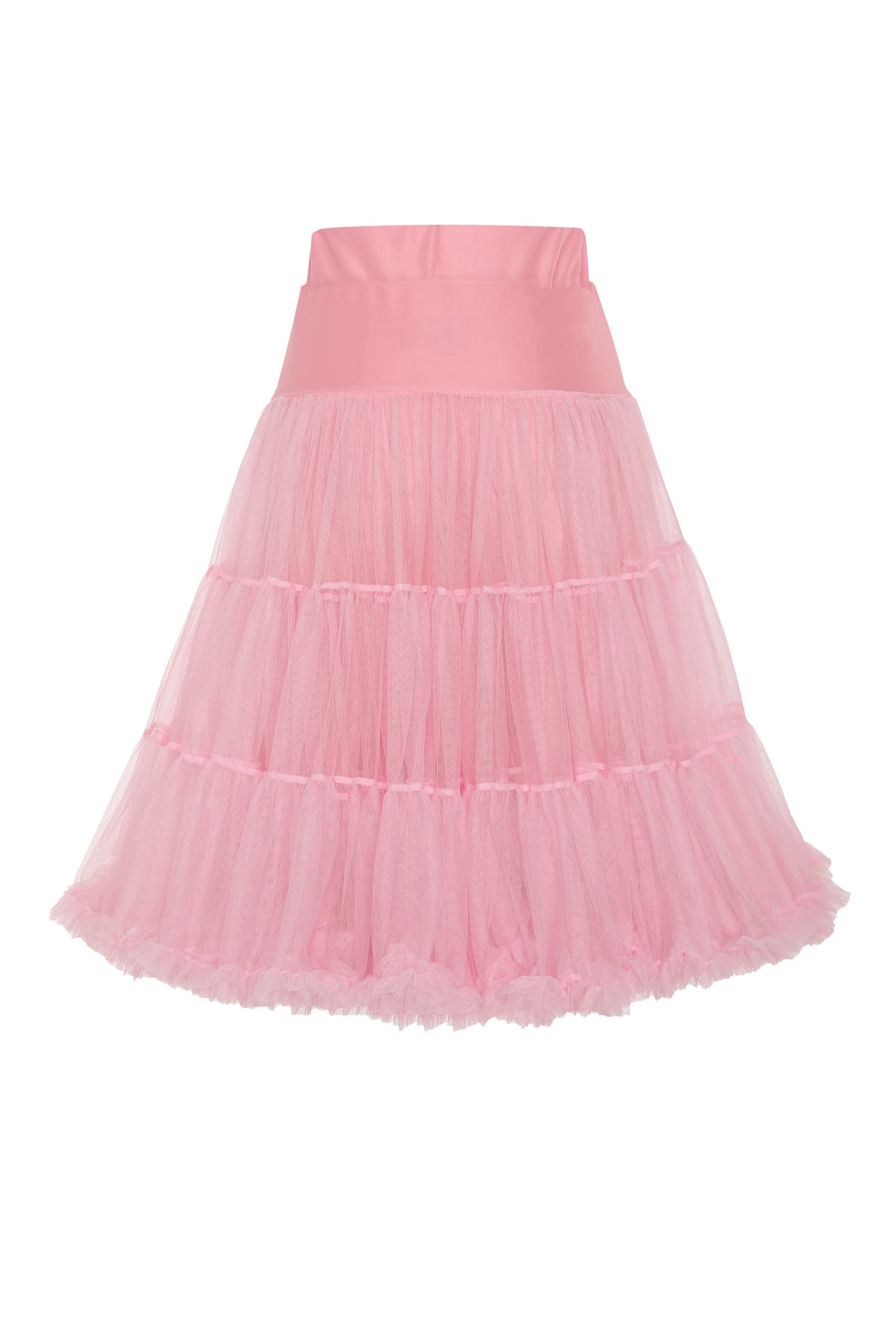 Fluffy Net Petticoat 25.5 Inches In Pastel Pink