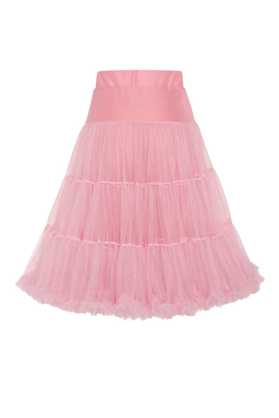 Fluffy Net Petticoat 25.5 Inches In Pastel Pink