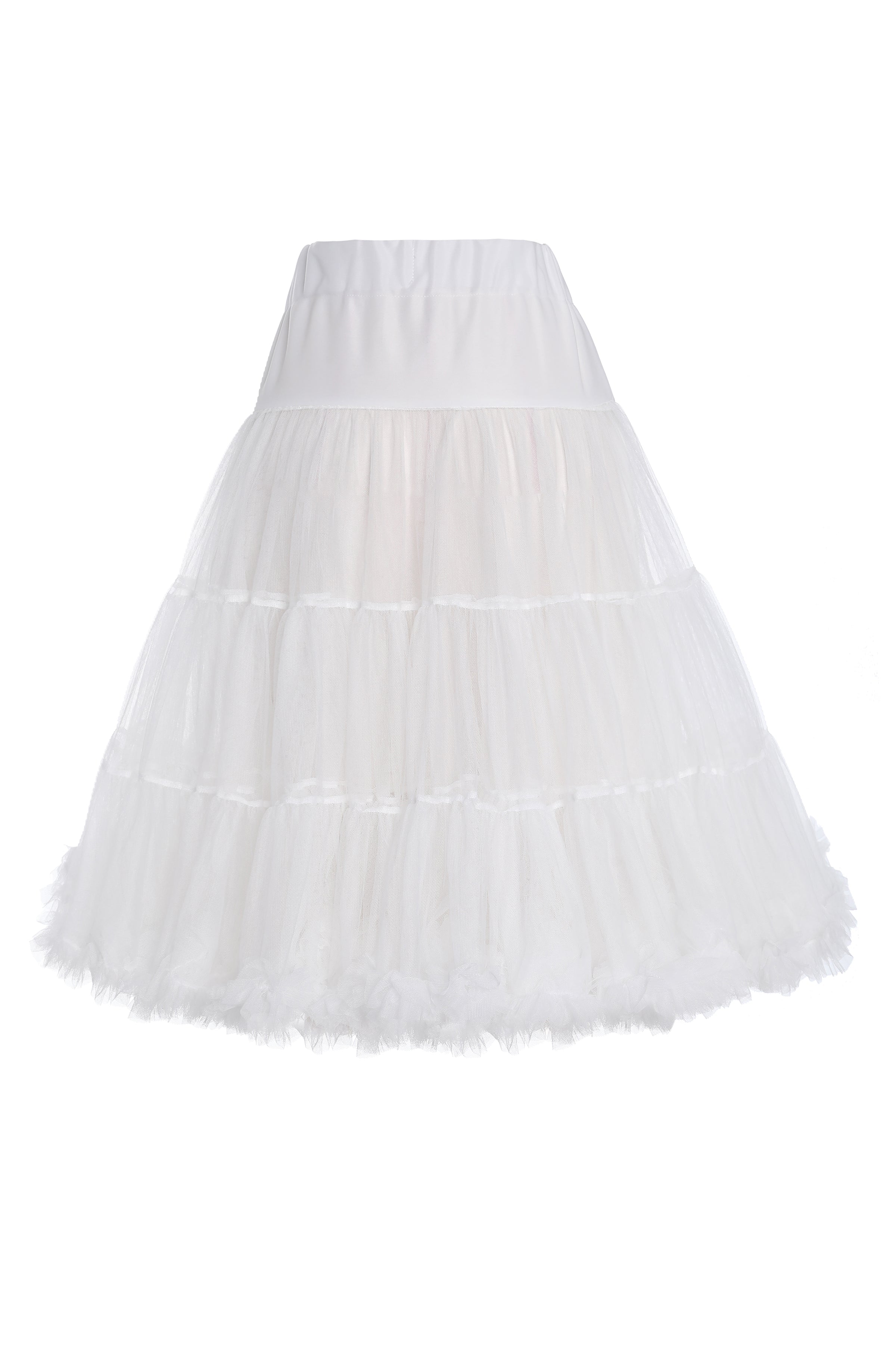 Fluffy White Petticoat 65cm Long | Dolly and Dotty