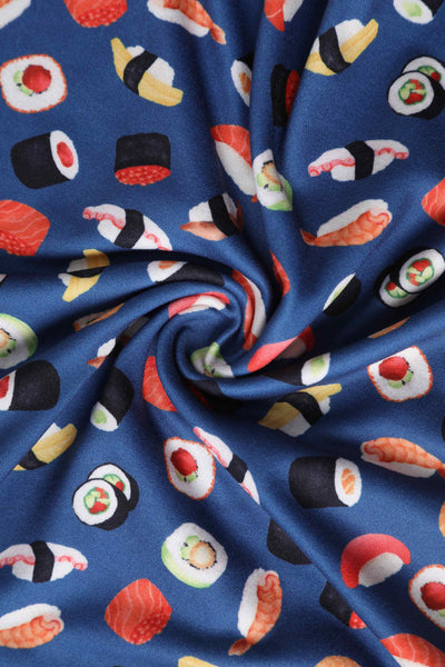 Close up view of Sushi & Sashimi Flared Dress