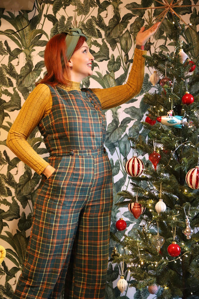 Green Tartan Jumpsuit