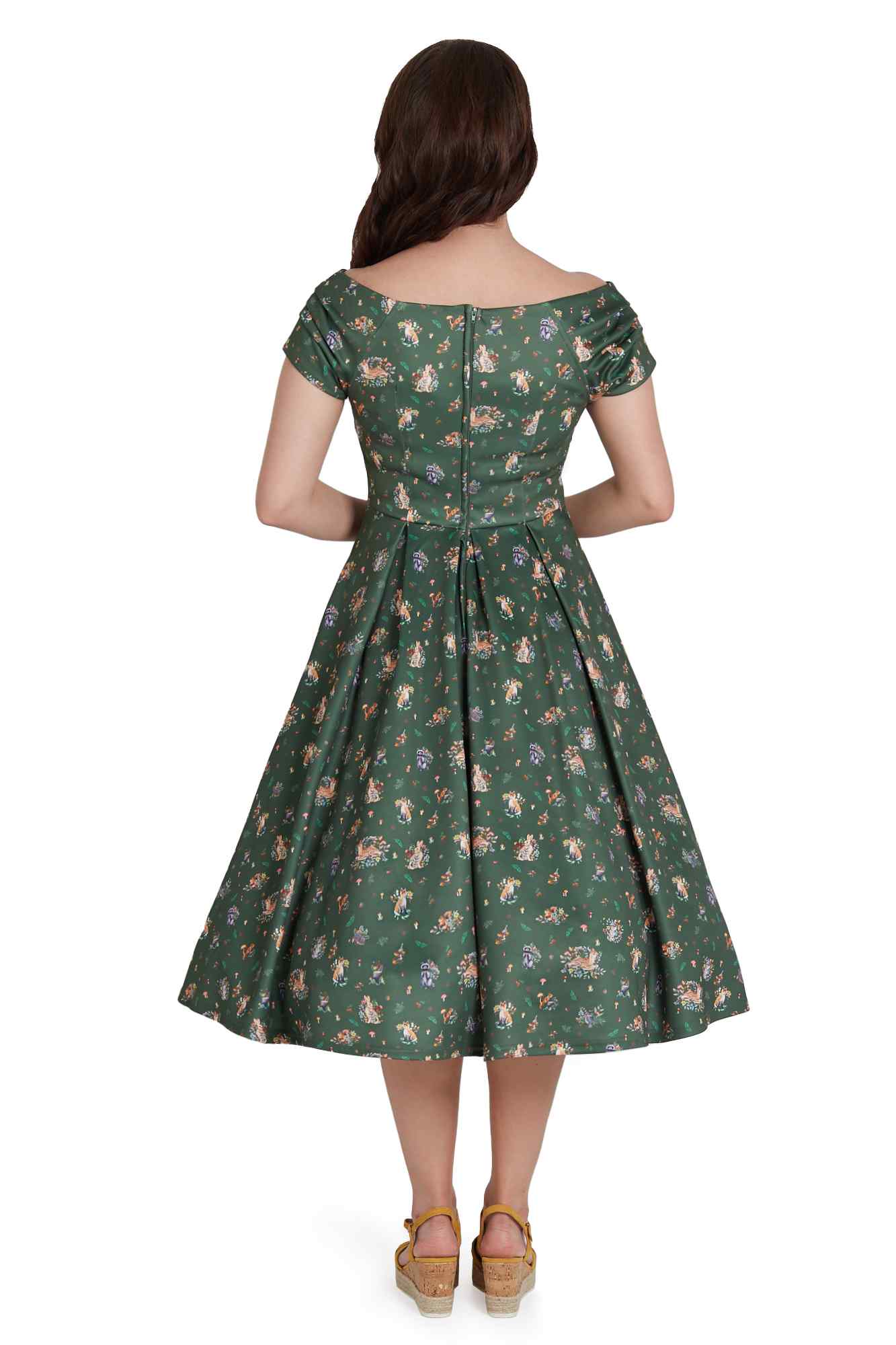 Green Woodland Circle Dress