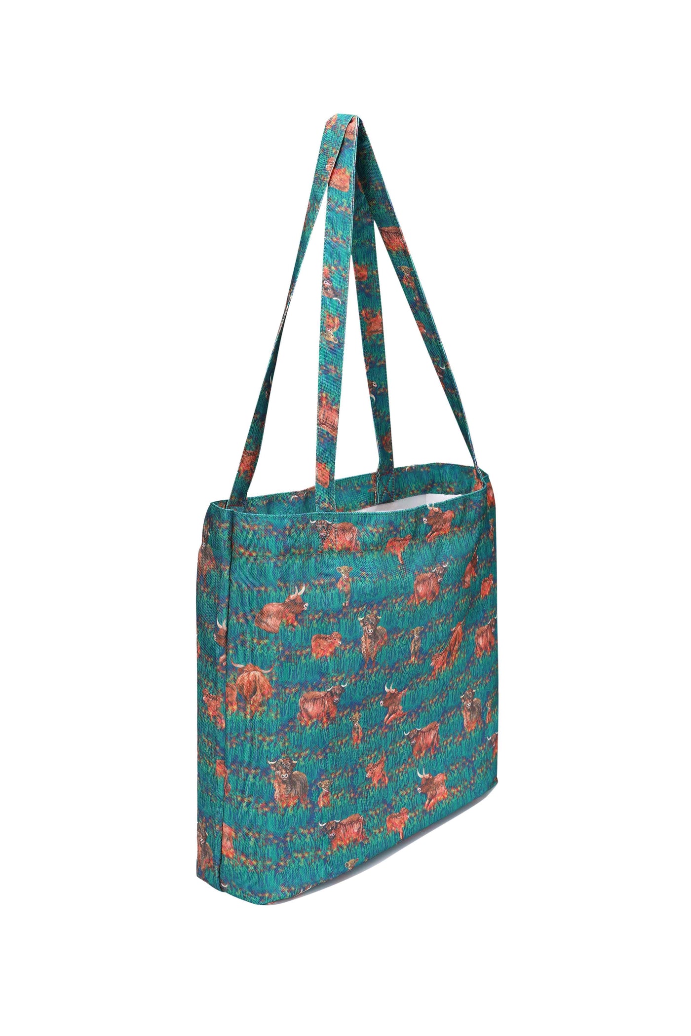 Highland Cow Print Tote Bag