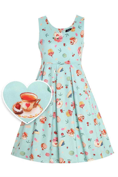 Front view of Kids Afternoon Tea Swing Dress