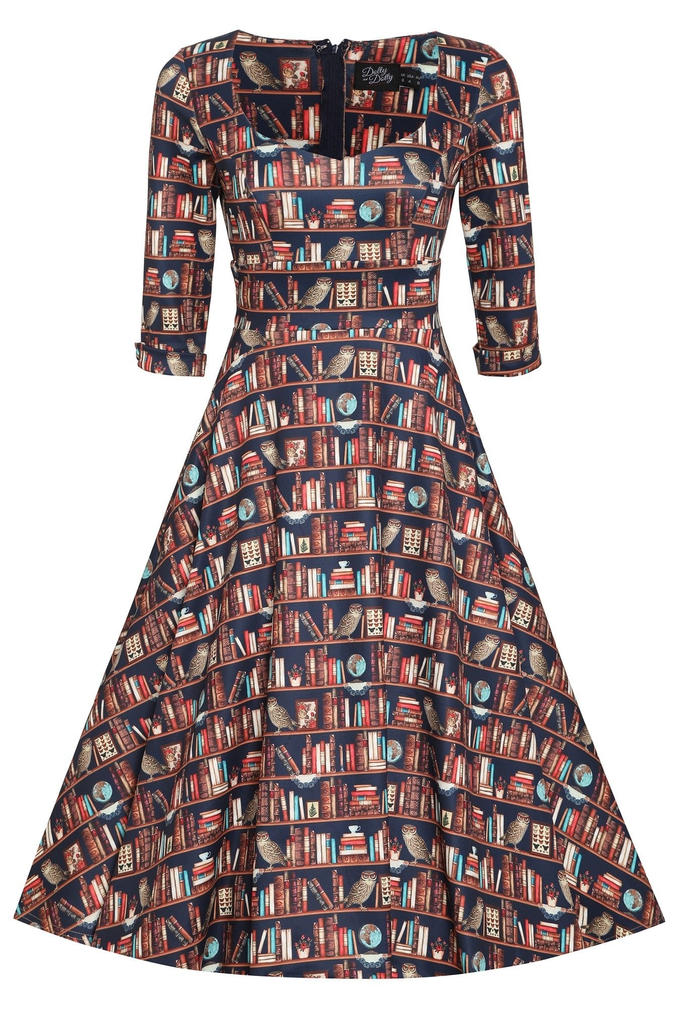 Library Book Mid Calf Dress