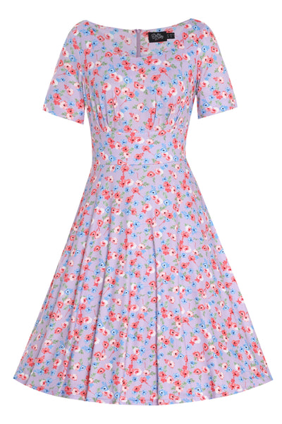  Lilac Floral A-line Dress