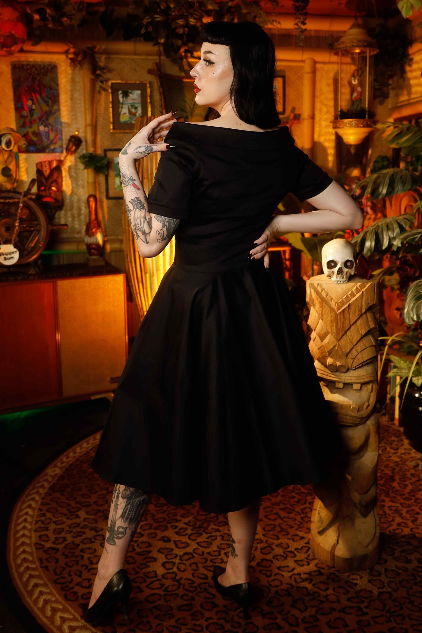 A model wearing a Little Black Dress