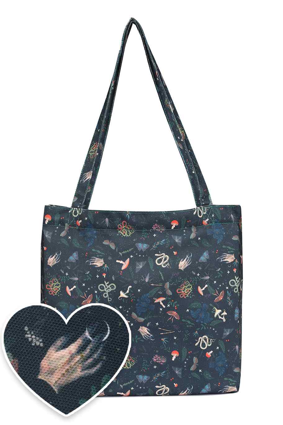 Forest Print Shopping Tote Bag