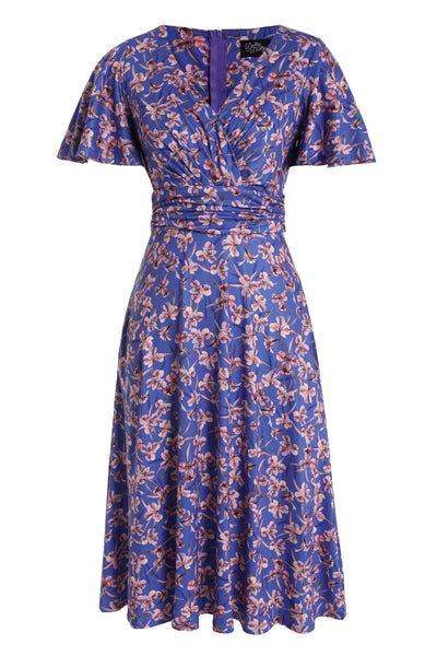 Front view of Blue Orchid Tea Dress