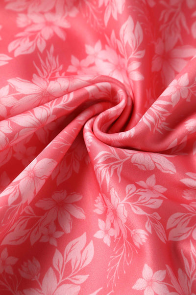 Close up view of Pink Floral Garden Circle Dress