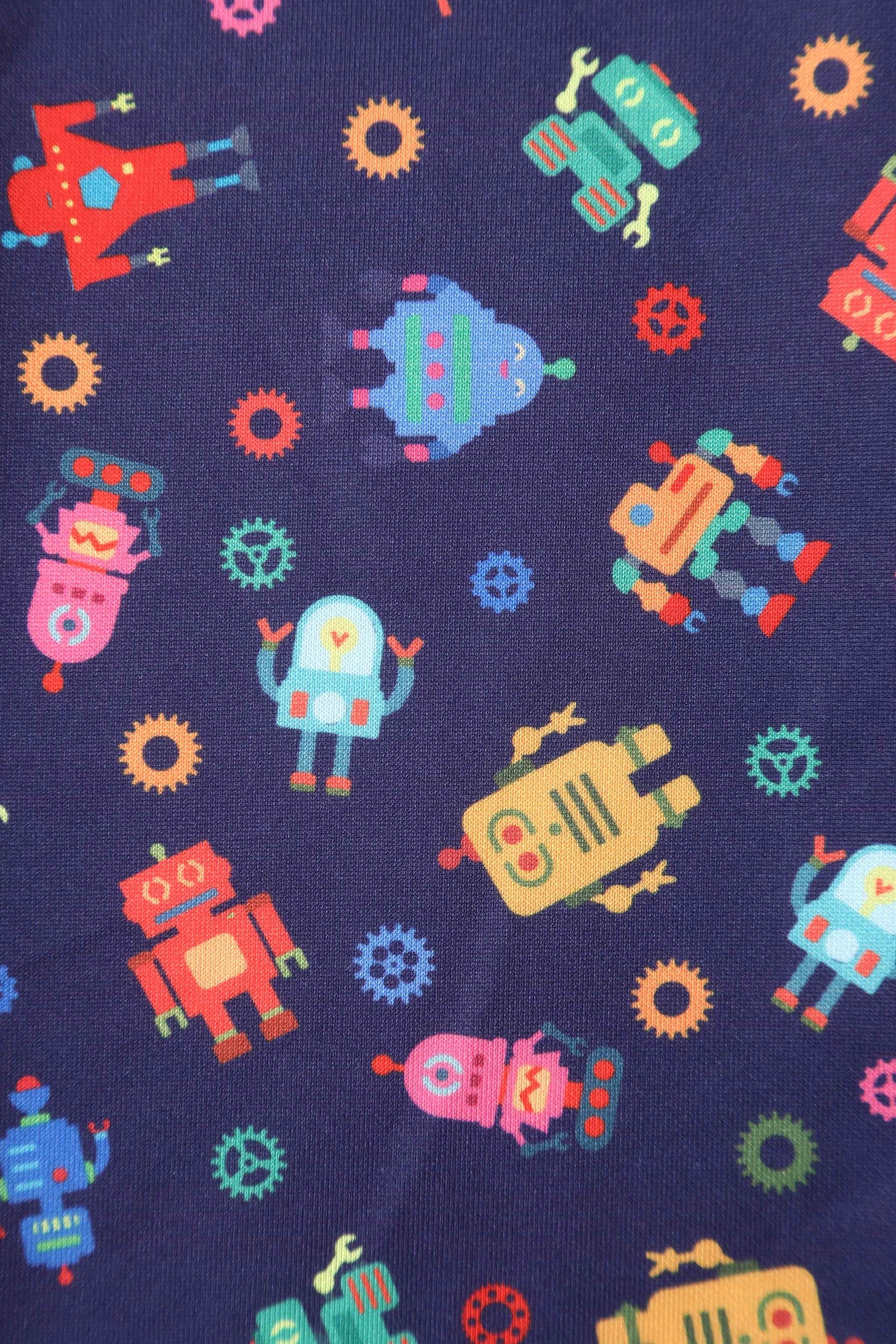 Close up of Purple Robot Swing Dress