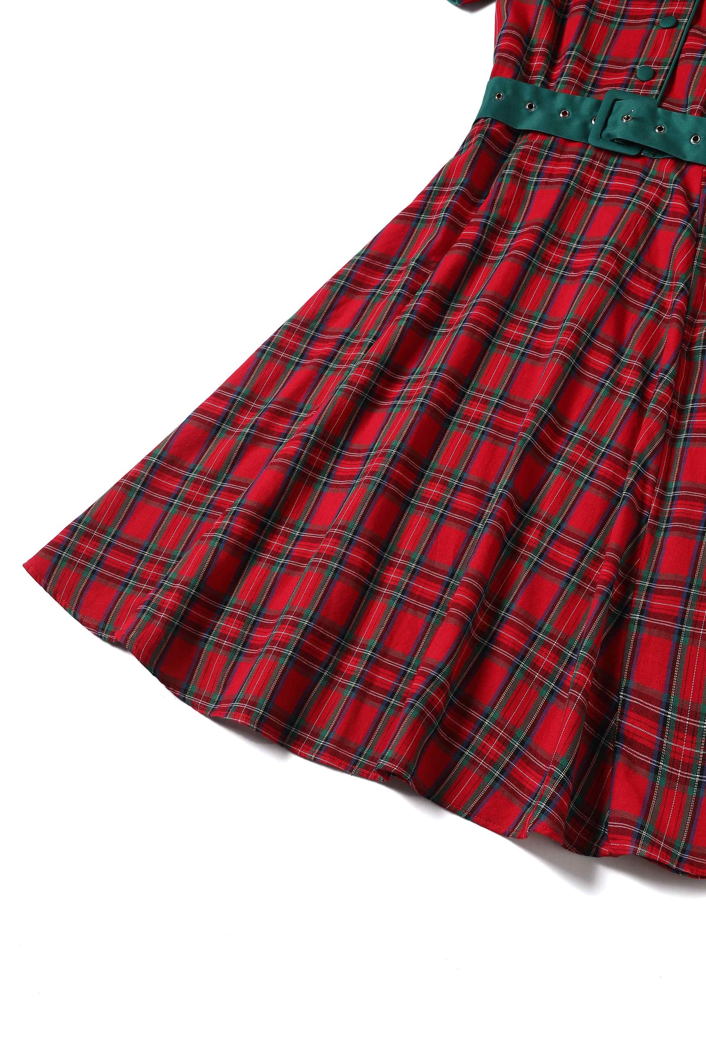 Penelope Royal Stewart Red Tartan Shirt Dress