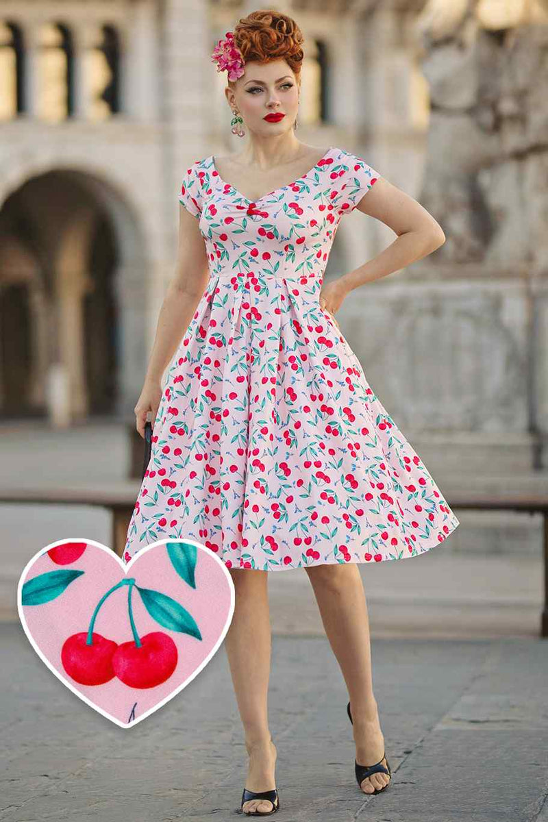 Cherry midi dress hotsell