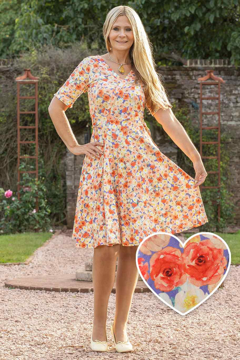 Matilda Summer Floral Wrap Dress 8