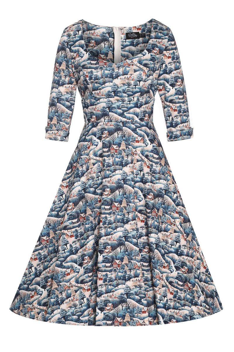 Front view of Winter Hill Midi Dress