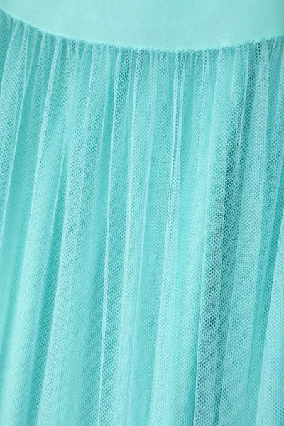 Fluffy Net Petticoat 25.5 Inches In Celeste Blue