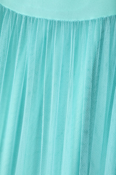 Fluffy Net Petticoat 25.5 Inches In Celeste Blue