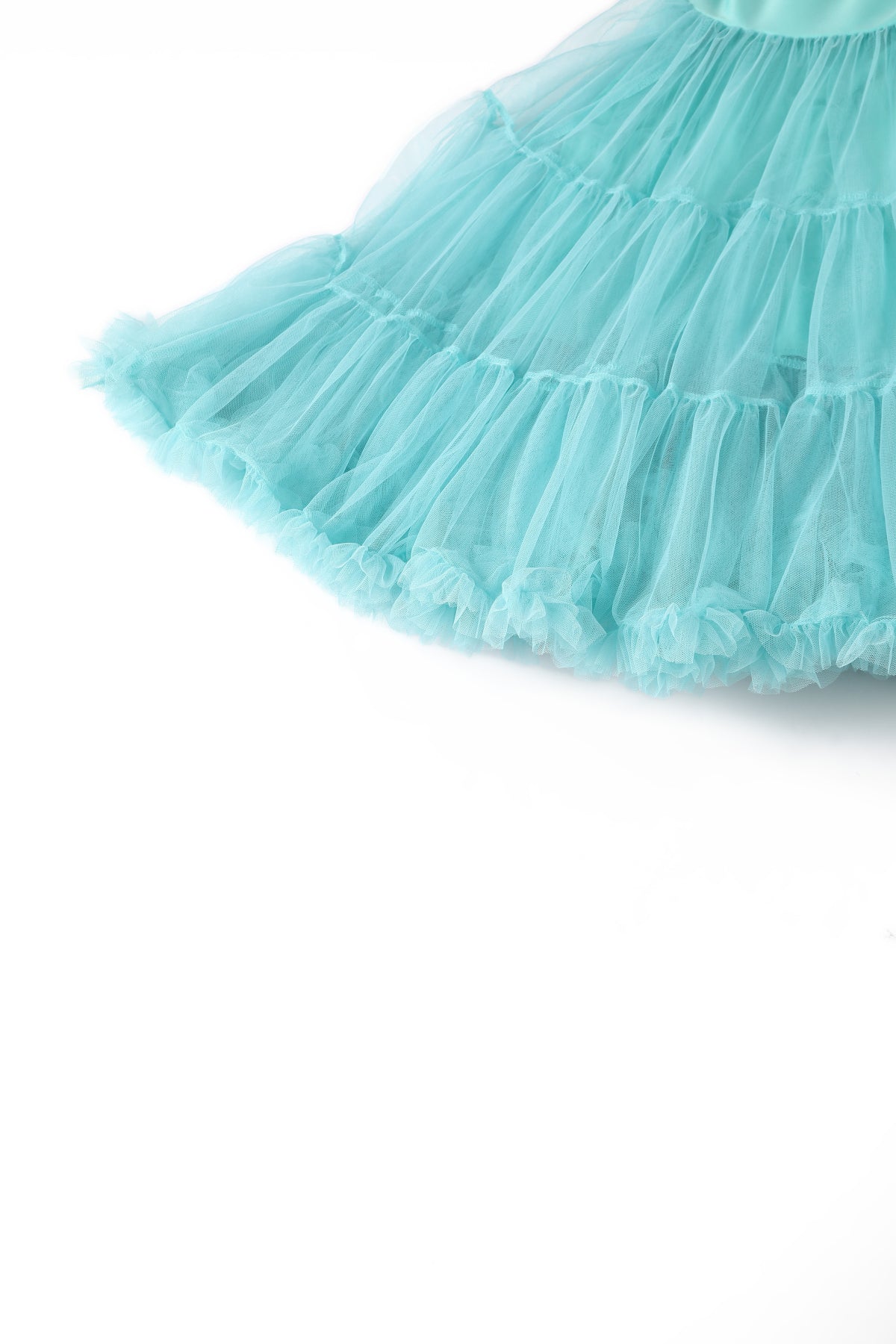 Fluffy Net Petticoat 25.5 Inches In Celeste Blue