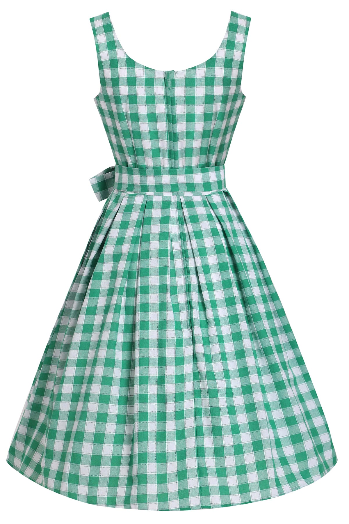 Amanda Green Gingham 1950's Fit and Flared Dress
