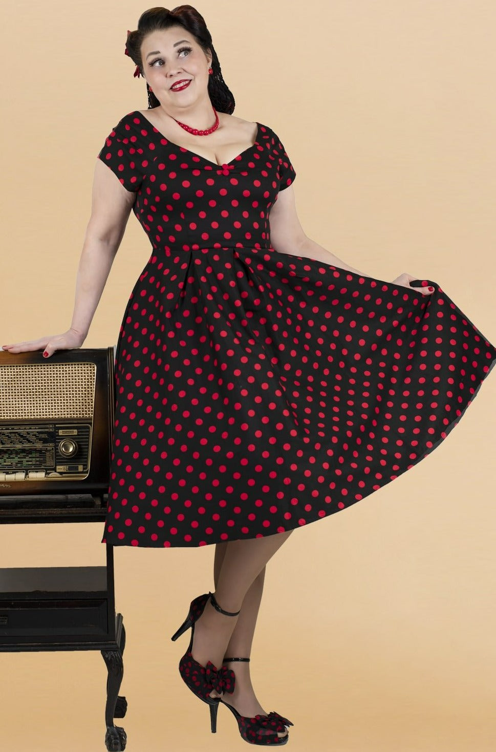Burgundy Ginger Dress Pants by Unique Vintage – Polka Dots Boutique