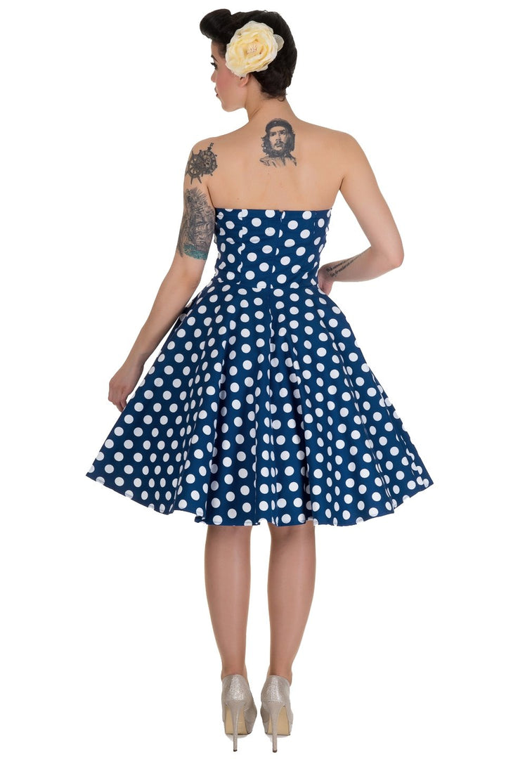 Navy rockabilly dress best sale